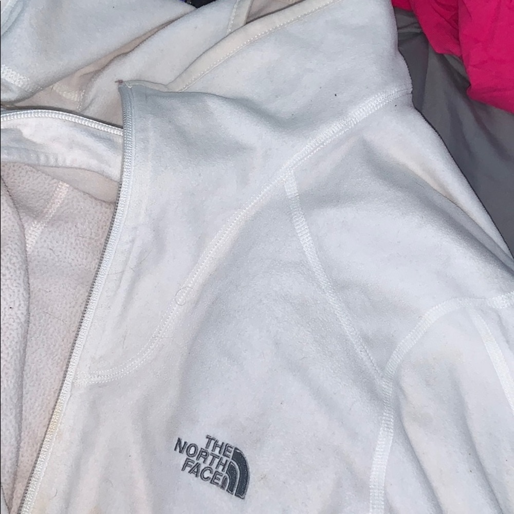 white north face jacket